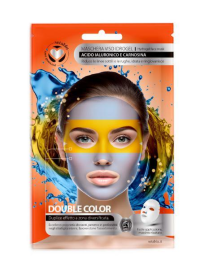 MASCHERA VISO  BICOLOR ACIDO IALURONICO