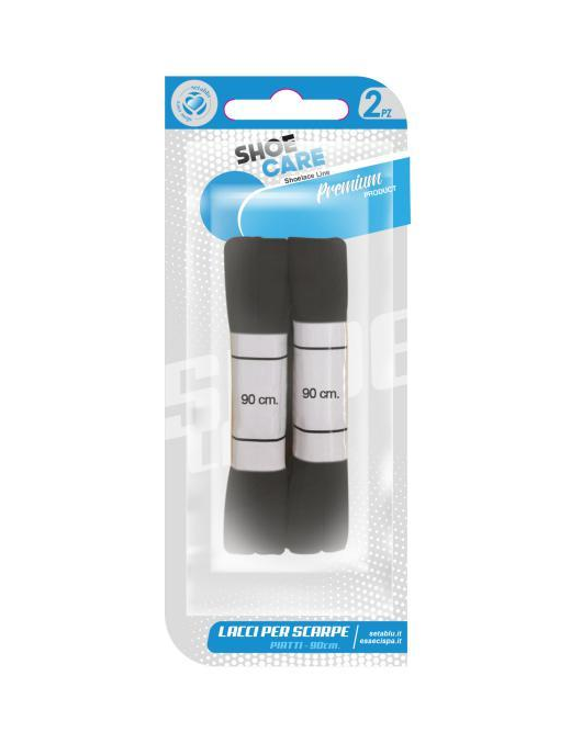 LACCI PIATTI NERO 2pezzi  90cm