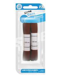 LACCI PIATTI MARRONE 2pezzi 120cm
