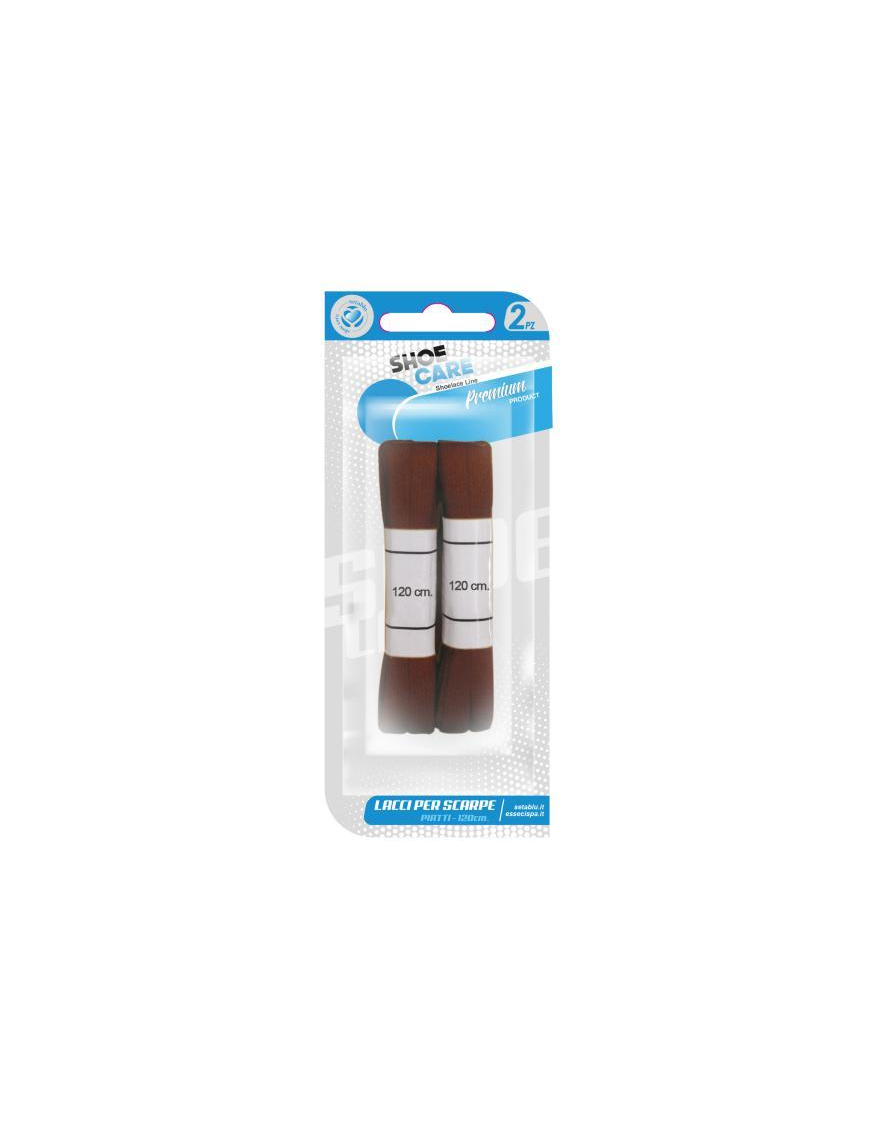 BROWN FLAT LACES 2 pieces 120cm
