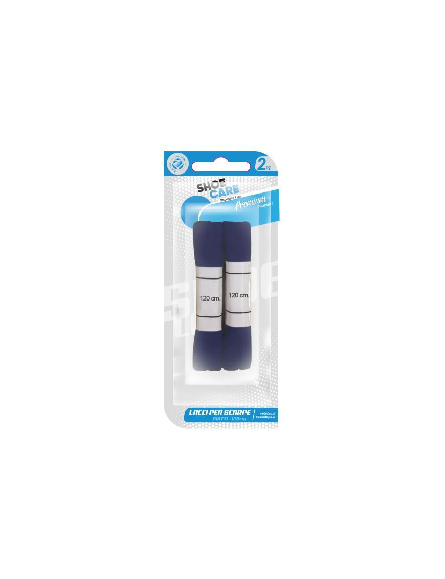 BLUE FLAT LACES 2 pieces 120cm