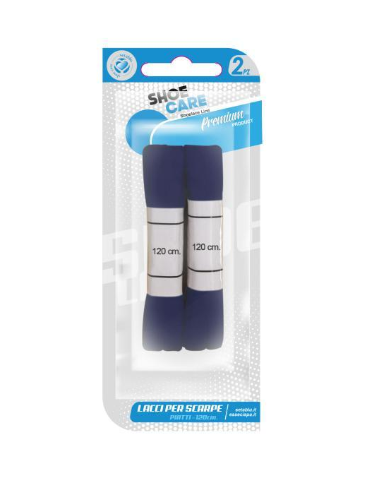 BLUE FLAT LACES 2 pieces 120cm