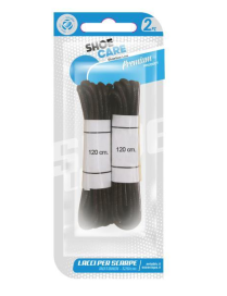 LACCI TONDI NERO 2pezzi 120cm