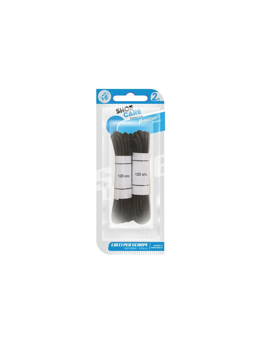 LACCI TONDI NERO 2pezzi 120cm