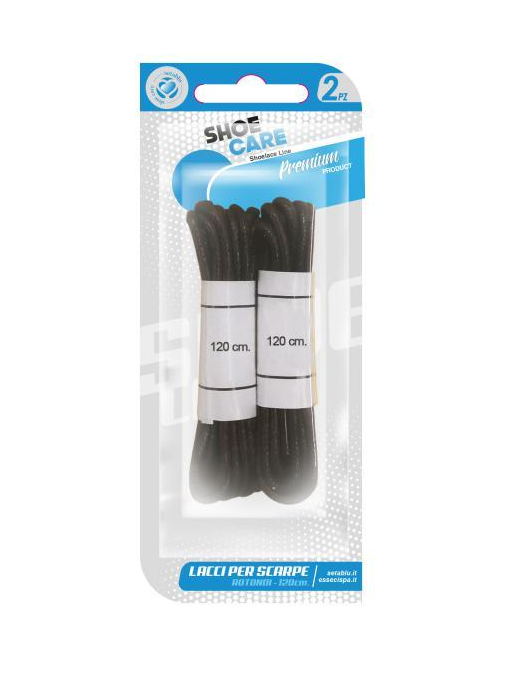 LACCI TONDI NERO 2pezzi 120cm