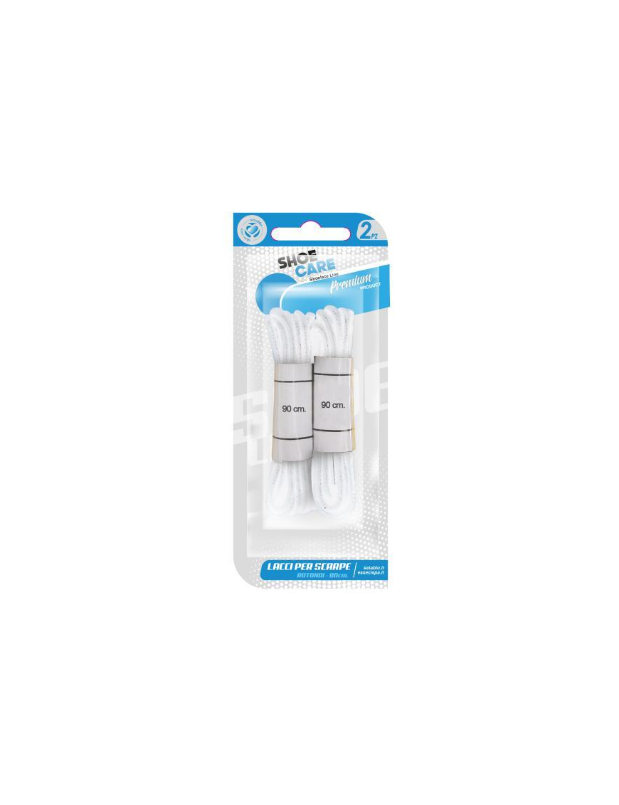 LACCI TONDI BIANCO 2pezzi  90cm