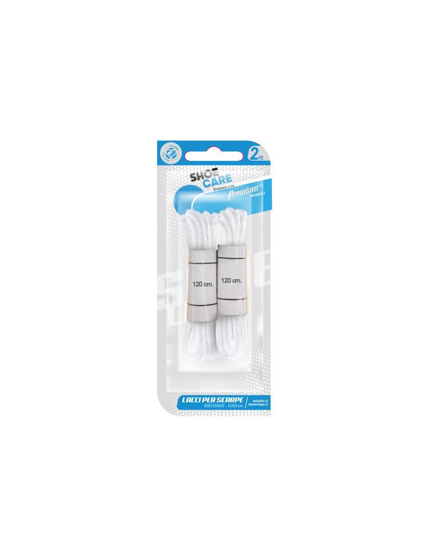 LACCI TONDI BIANCO 2pezzi 120cm