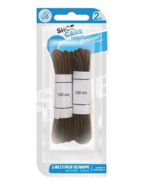 ROUND BROWN LACES 2 pieces 120cm