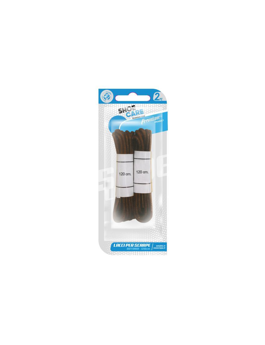 LACCI TONDI MARRONE 2pezzi 120cm