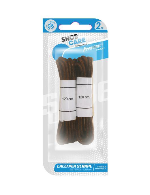 LACCI TONDI MARRONE 2pezzi 120cm
