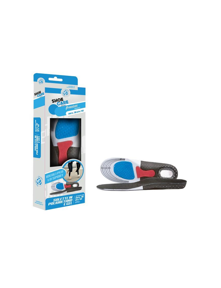 POLYURETHANE+GEL INSOLE 40-46