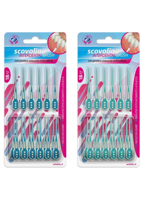SCOVOLINO IN GOMMA 18 PEZZI CON ASTUCCIO