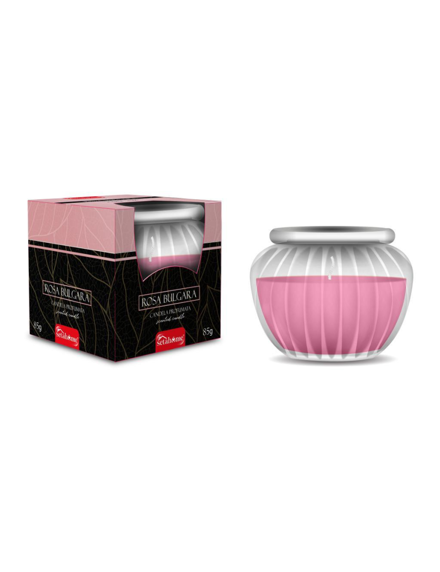 CANDELA IN JAR 85 GR ROSA BULGARA
