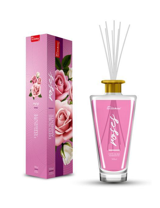 DIFFUSORE CON BASTONCINO 500 ML ROSA