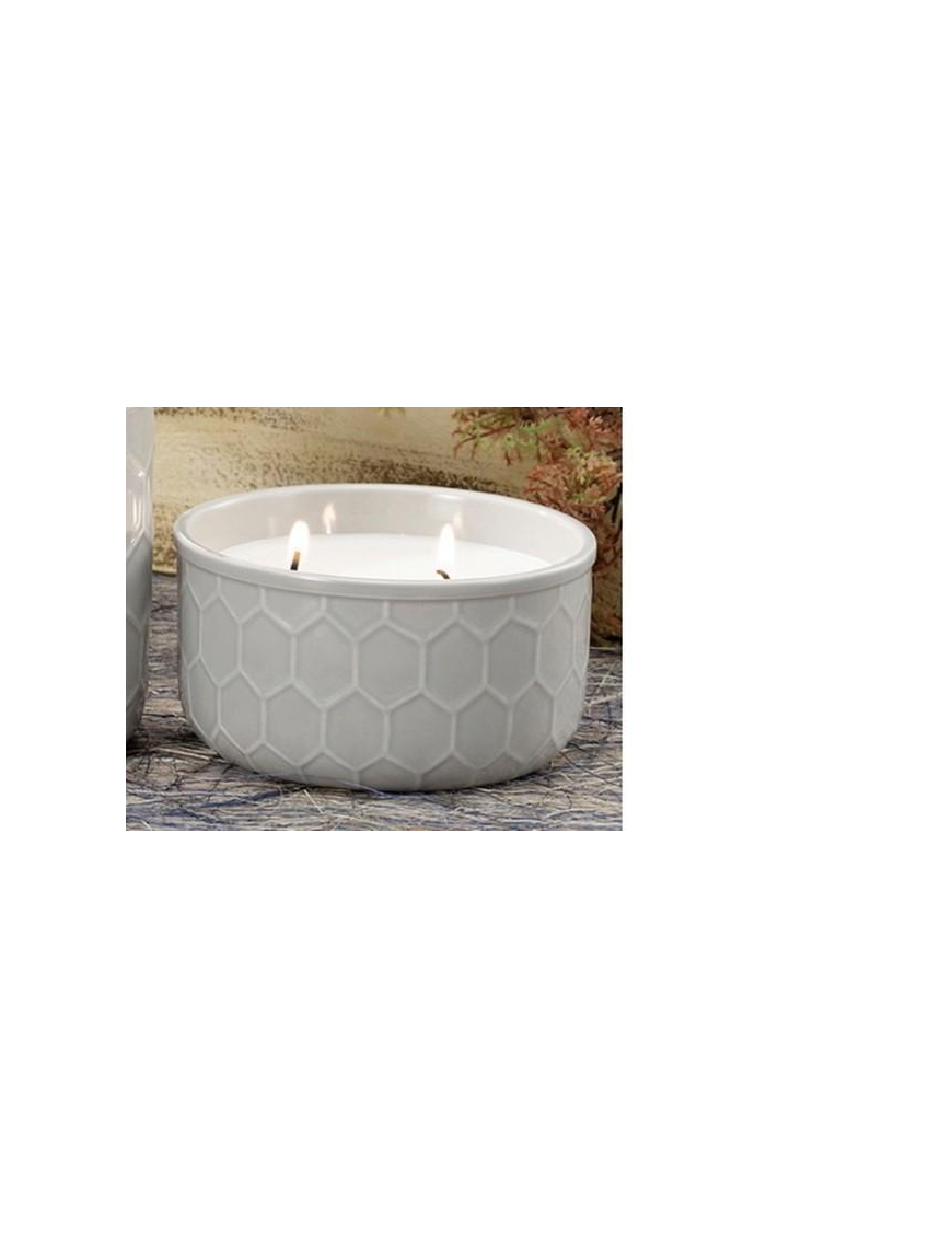 L.ALLURED CANDELA C/VASO CERAM 12x7cm $$