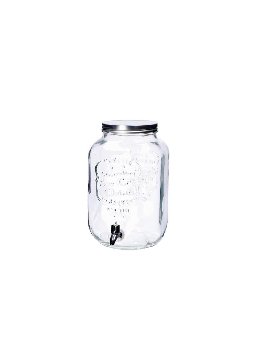 8 LITER GLASS AND CAN DISPENSER