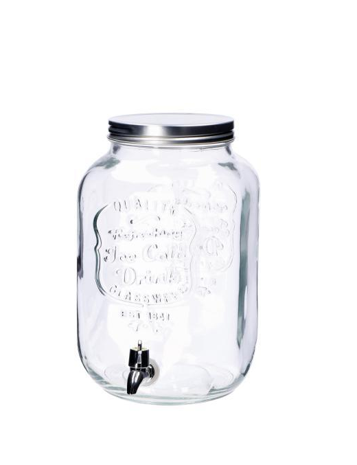 8 LITER GLASS AND CAN DISPENSER