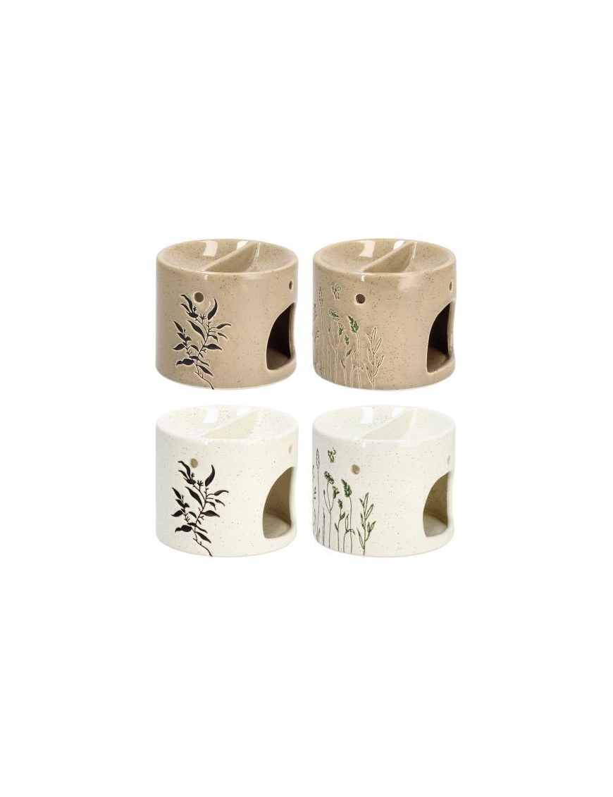 CERAMIC OIL BURNER 11x9cm ASSORTED