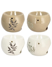 CERAMIC OIL BURNER 12x9cm ASSORTED
