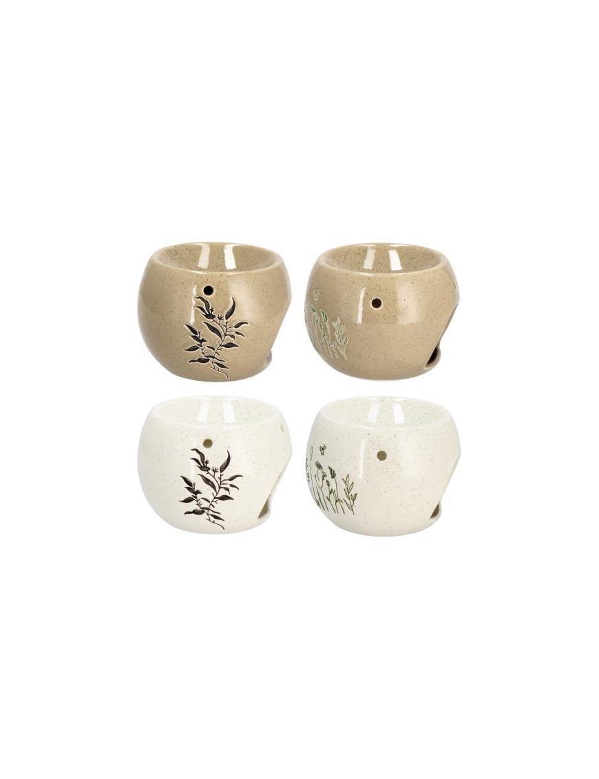 CERAMIC OIL BURNER 12x9cm ASSORTED