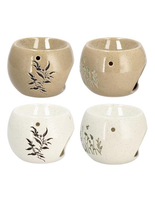 CERAMIC OIL BURNER 12x9cm ASSORTED