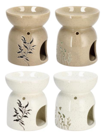 CERAMIC OIL BURNER 11x13cm ASSORTED