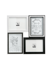 MULTI MDF PHOTO FRAME 4 PHOTOS 36.5x36.5cm