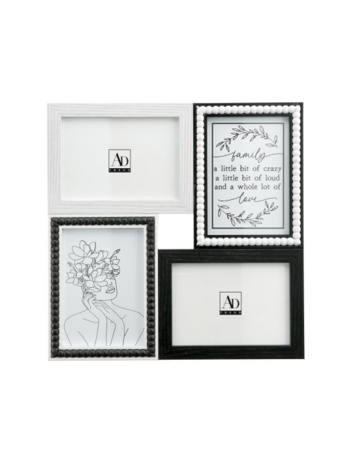 PORTAFOTO  MULTI MDF 4FOTO 36,5x36,5cm