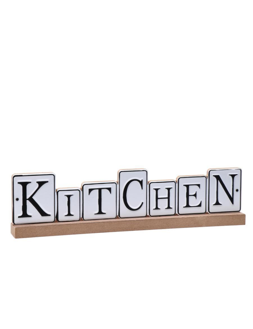 DECORATIVE WRITING KITCHEN 34x4x9cm