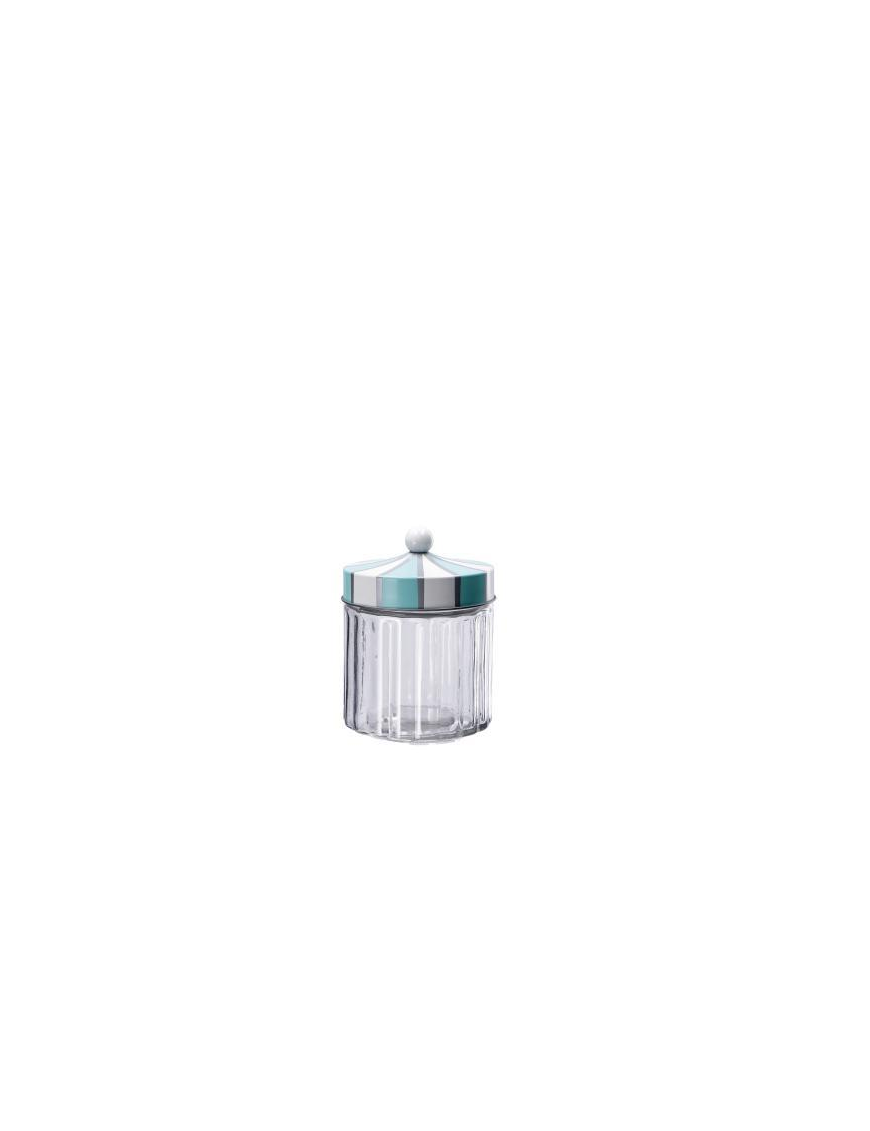 GLASS AND CAN JAR WITH LID 11x14cm