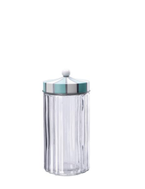 GLASS AND CAN JAR WITH LID 11x24cm