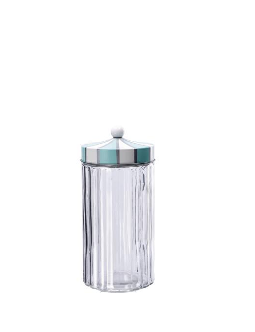 GLASS AND CAN JAR WITH LID 11x24cm