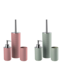 SET 3 PEZZI LINEA BAGNO 2 COLORI ASSORTITI
