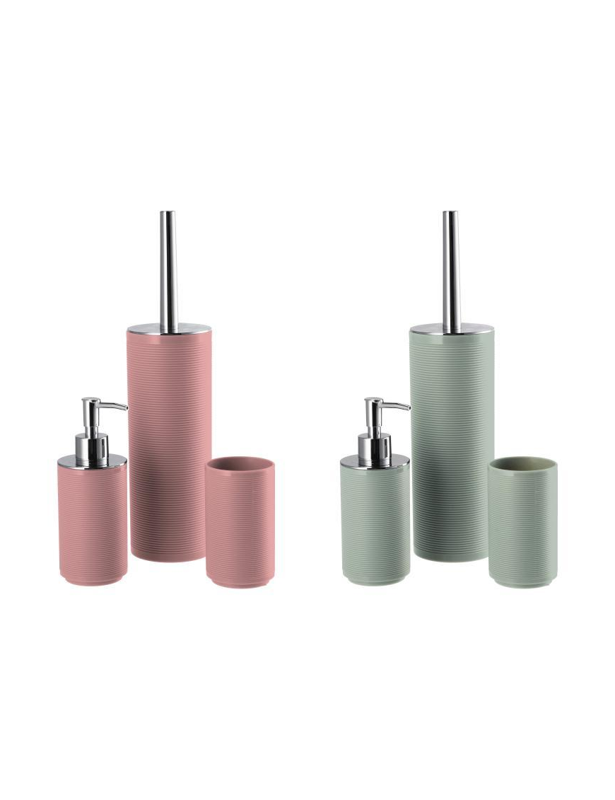 SET 3 PEZZI LINEA BAGNO 2 COLORI ASSORTITI