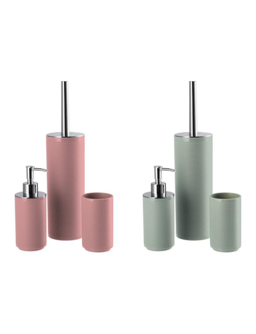 3-PIECE SET OF BATHROOM LINE 2 ASSORTED COLORS