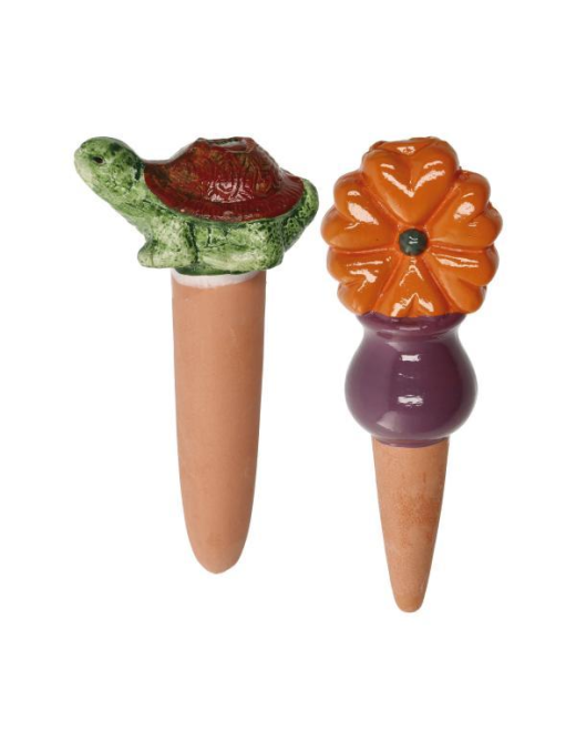 IRRIGATORE CON SOGGETTO IN TERRACOTTA  18cm