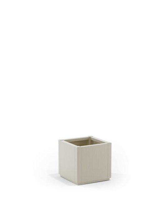 FIORIERA ETHICA QUADRA 36cm COLOR GESSO