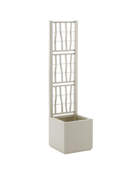 ETHICA SQUARE PLANTER 36cm PLASTER WITH ESPALIER