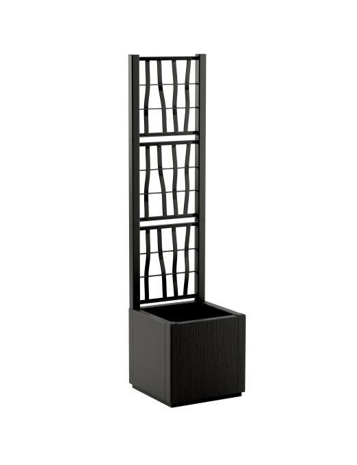 ETHICA QUADRA PLANTER 36cm GRAPHITE WITH ESPALIER