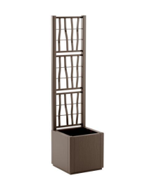 ETHICA SQUARE PLANTER 36cm TAUPE WITH ESPALIER
