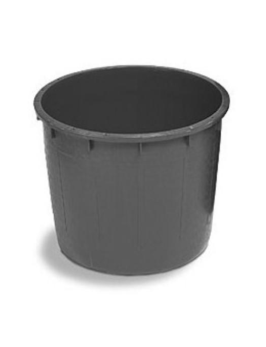 MASTELLONE ROTONDO 350lt NERO SENZA MANICI