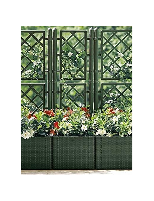 FIORIERA DELUXE C/SPALL  43x43x142cm VER