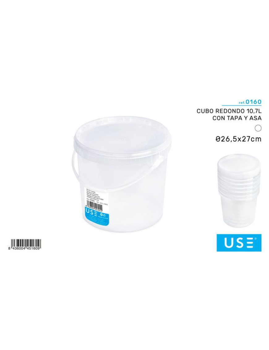 SECCHIO TONDO CON COPERCHIO  10,7lt