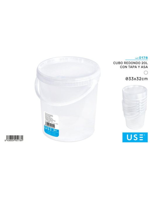 SECCHIO TONDO CON COPERCHIO  20lt