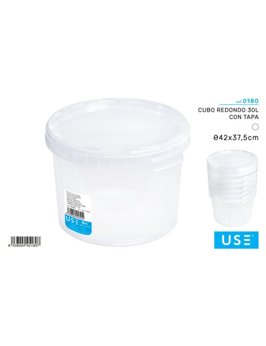SECCHIO TONDO CON COPERCHIO  30lt