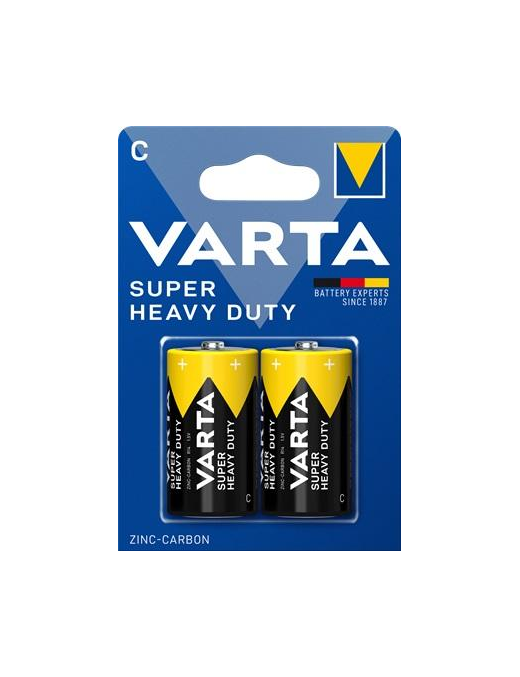 VARTA ZINCO-CARBONE MEZZA TORCIA 2pezzi