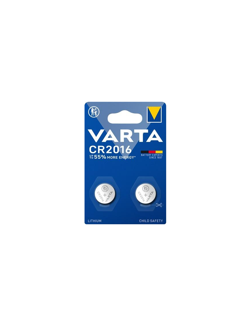 VARTA PILA BOTTONE CR2016 LITIO 2pezzi