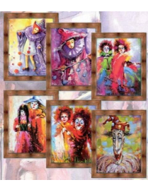 QUADRO SU TELA CLOWN S33951/70 $$