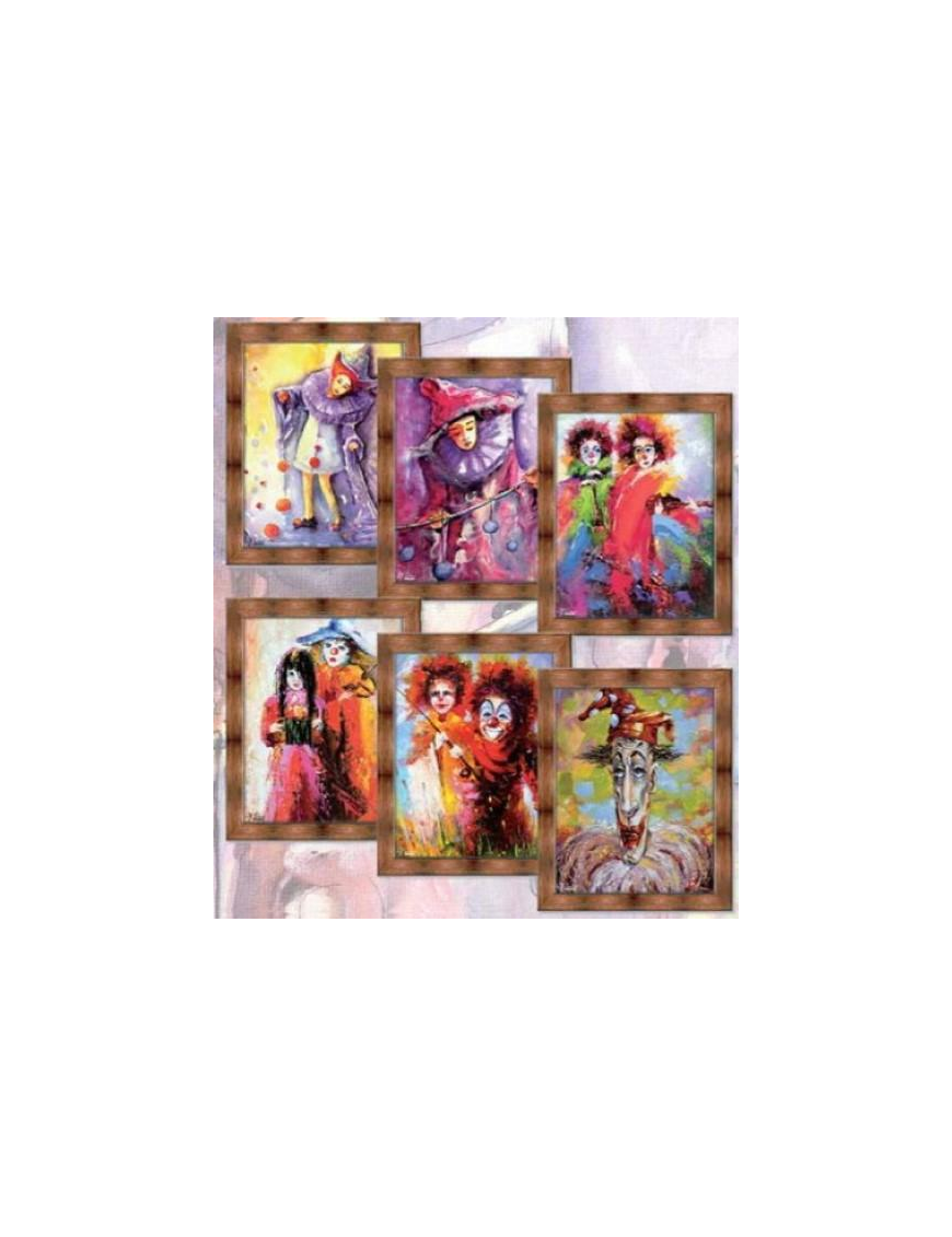 QUADRO SU TELA CLOWN S33951/70 $$