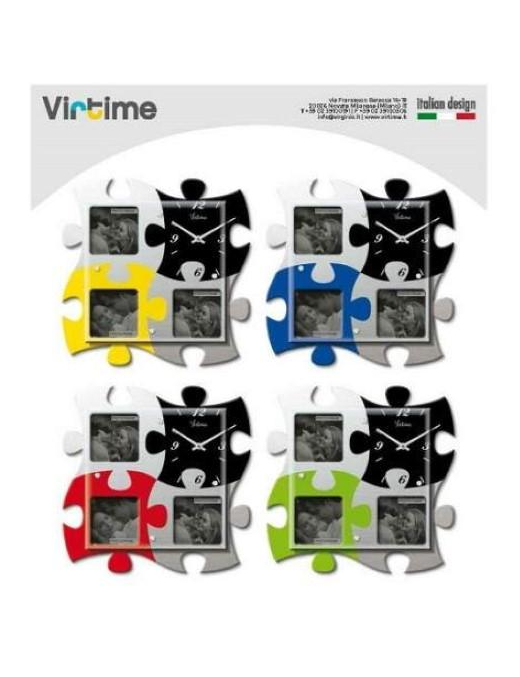 OROLOGIO PARETE MDF PUZZLE 33x33 1666/$$